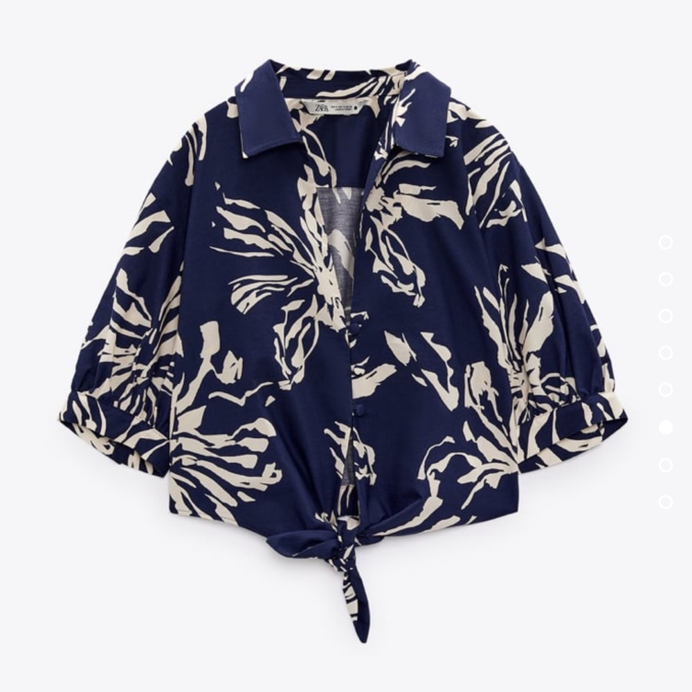 Zara printed blouse
